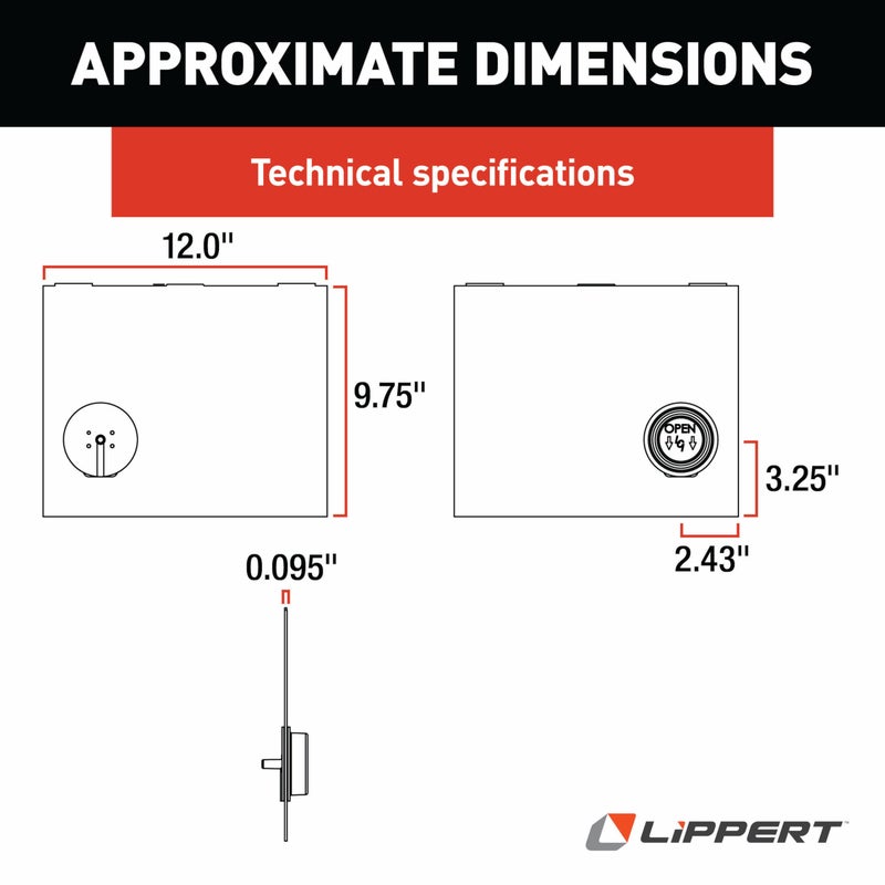 Lippert Components Lippert Replacement RV Screen Door Slider Panel with Push-Down Knob Opener, No Assembly, Easy Installation, Made from Durable Plastic - 239061, White - Image 3